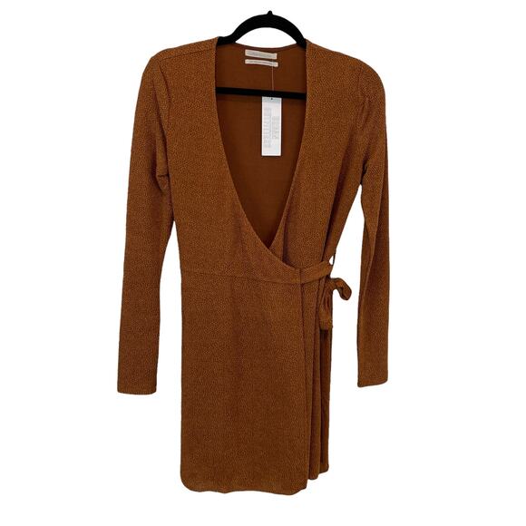 NWT Urban Outfitters Wrap Dress Rust/Burnt Orange Women’s S — Fall Spice - Picture 1 of 6